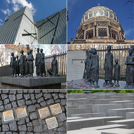 Photo: Pictures from the jewish museum, the Oranienburgerstrasse Synagogue and some monuments, related to the Shoah, in Berlin